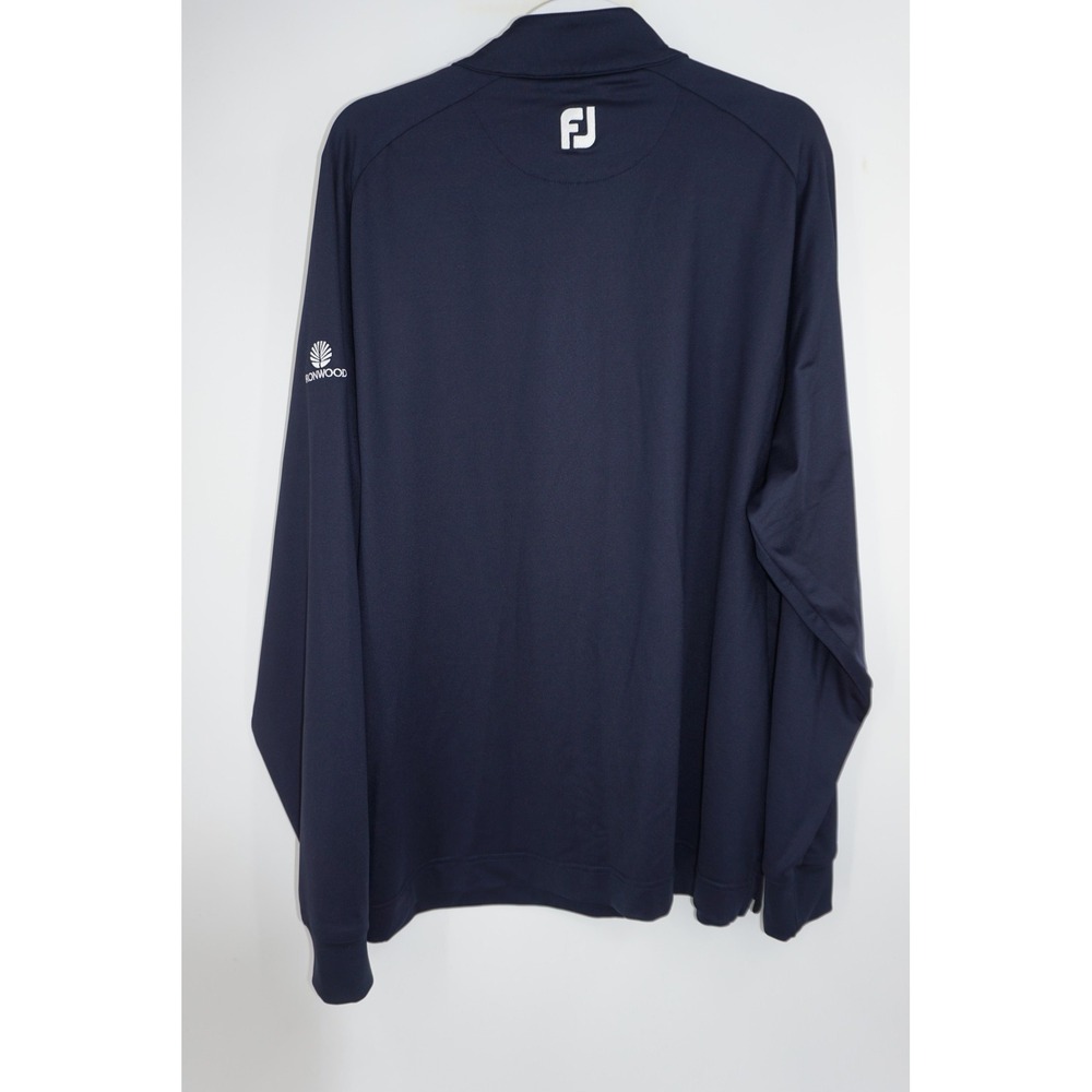 FootJoy FJ Pullover Mens 2XL Navy Blue Quarter Zip Golf Ironwood Country Club - Picture 5 of 5